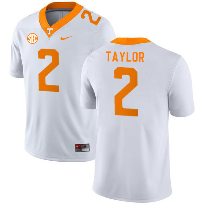 Tennessee Volunteers #2 Alontae Taylor College Football Jerseys Stitched Sale-White